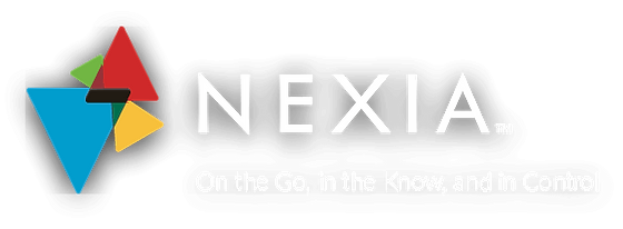 A green background with the word nexio written in white.