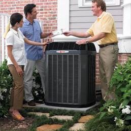 Young people with Air conditioner